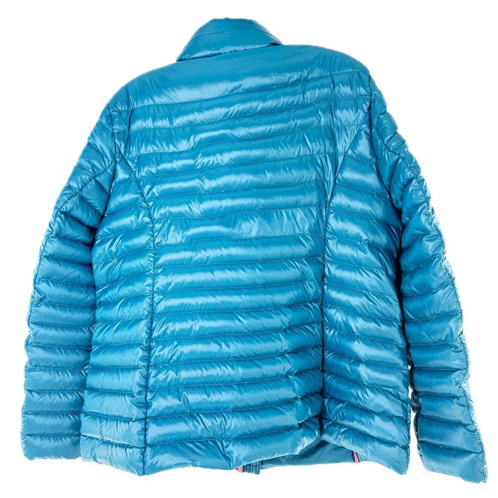 Kate Spade Packable Down Quilted Jacket with Zippered Pouch Dark Peacock Size XL - Picture 15 of 17